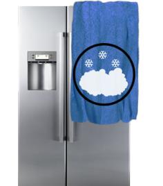 Намерзает снег, лед на стенке - холодильник MIELE